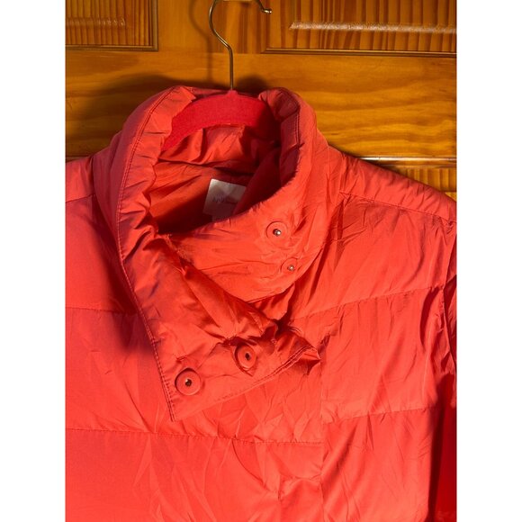 J.Jill Womens Lg Petite Coral Down Filled Puffer Jacket - Picture 4 of 8
